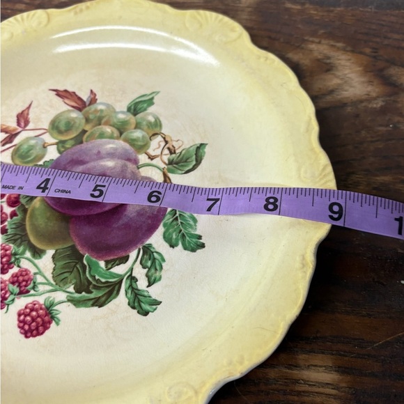 Vintage James Kent Ltd. Yellow Fruit Design Plate - Picture 6 of 6